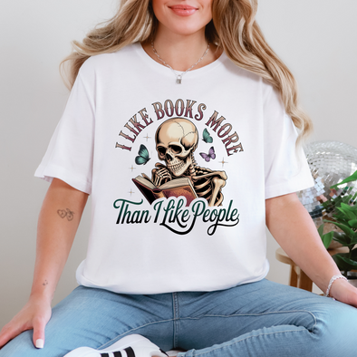 Books More Than People Graphic Tee