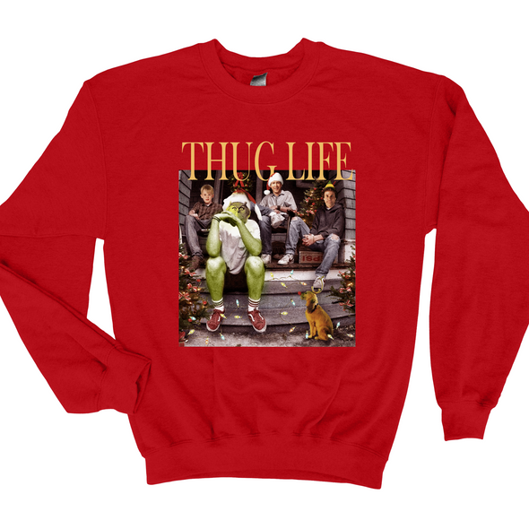 Christmas Thug Life Graphic Tee and Sweatshirt