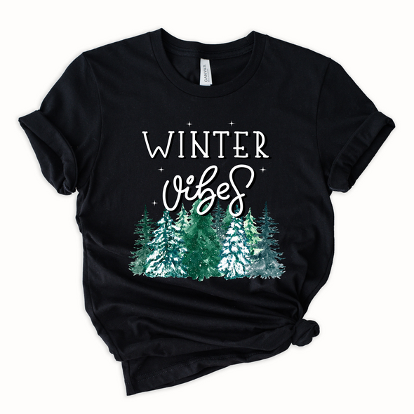 Winter Vibes Graphic Tee and Sweatshirt