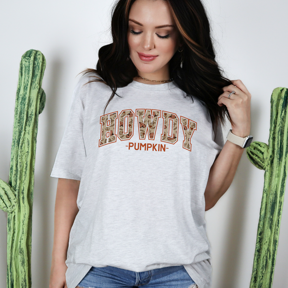 Howdy Pumpkin Varsity Graphic Tee