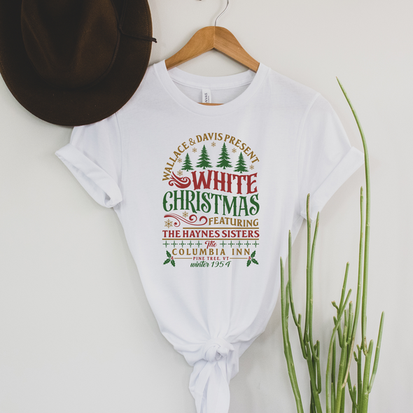 White Christmas Columbia Inn Graphic Tee and Sweatshirt