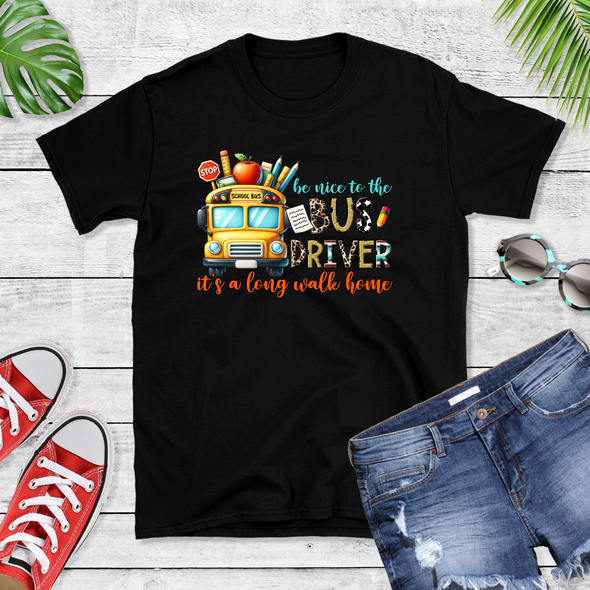 Bus Driver Long Walk Home Graphic Tee