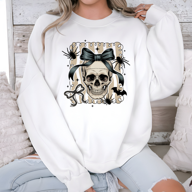 Skull with Bow Sweatshirt