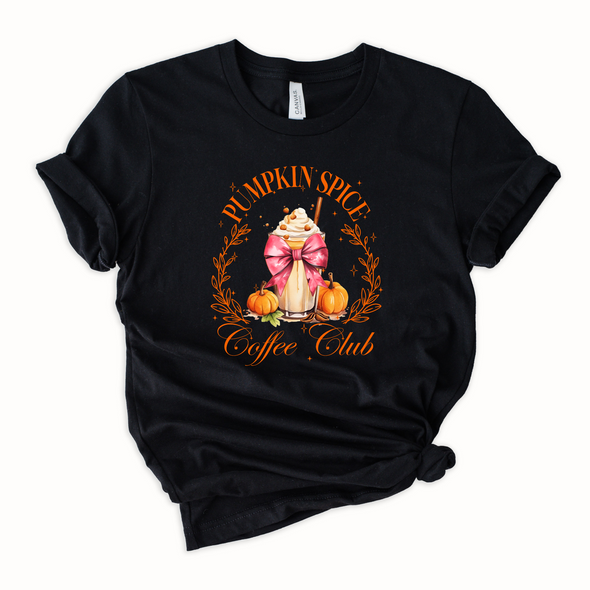 Pumpkin Spice Coffee Club Graphic Tee