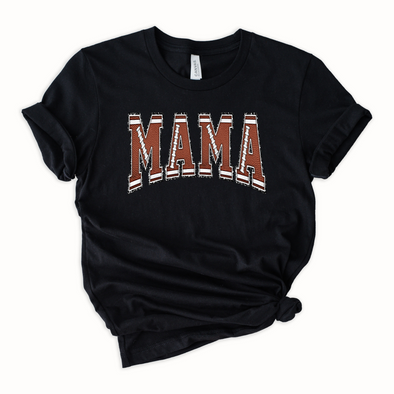 Football Mama Faux Patch Graphic Tee