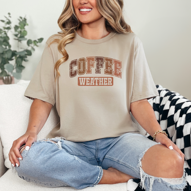Coffee Weather Graphic Tee and Sweatshirt