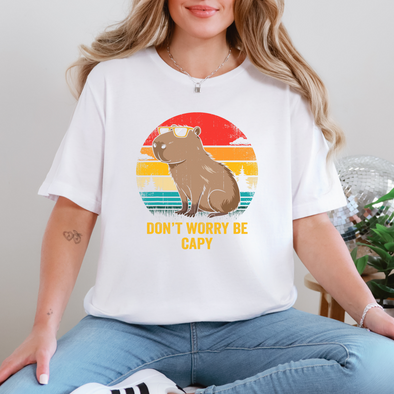 Don't Worry Be Capy Graphic Tee