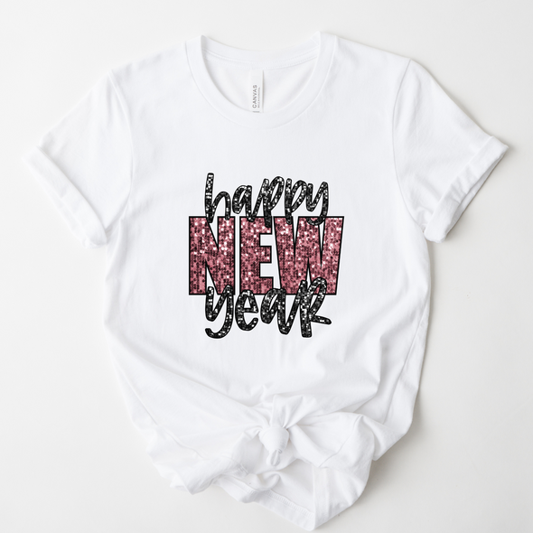 New Year Bling Graphic Tee and Sweatshirt