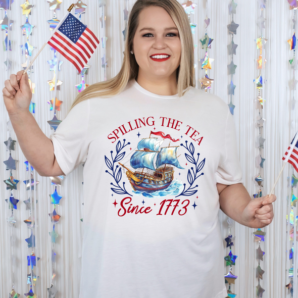 Spilling The Tea Graphic Tee and Tank Top