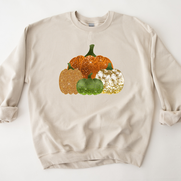 Bling Pumpkins Graphic Tee and Sweatshirt