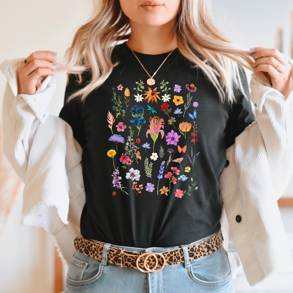 Wildflower Watercolor Graphic Tee