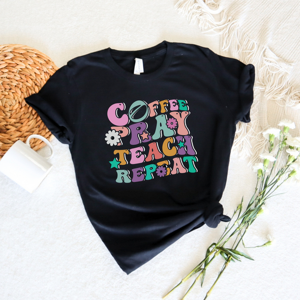 Coffee Pray Teach Graphic Tee