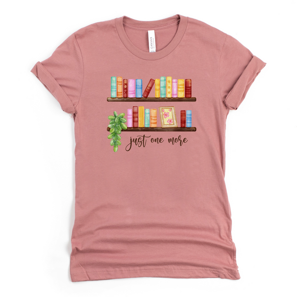 Books Just One More Graphic Tee