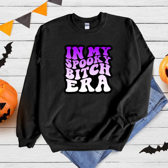 Retro Spooky Bitch Era Graphic Tee and Sweatshirt