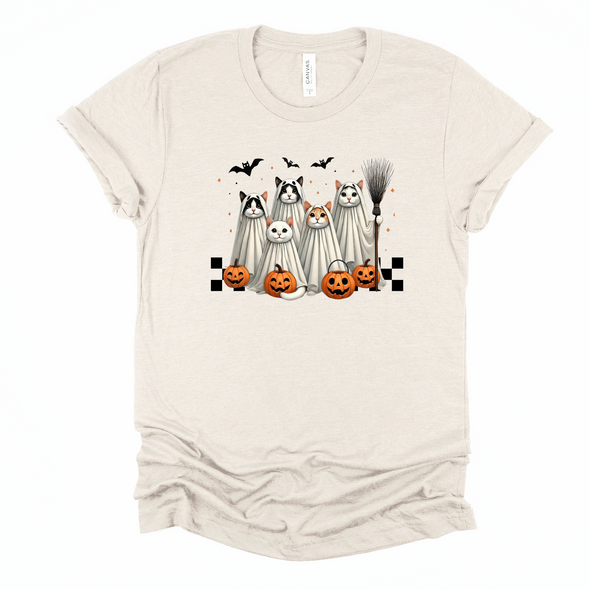 Spooky Cats Graphic Tee and Sweatshirt