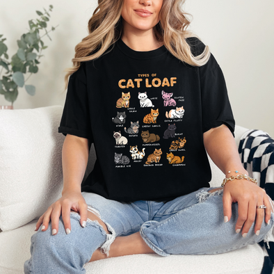 Types Of Cat Loaf Graphic Tee