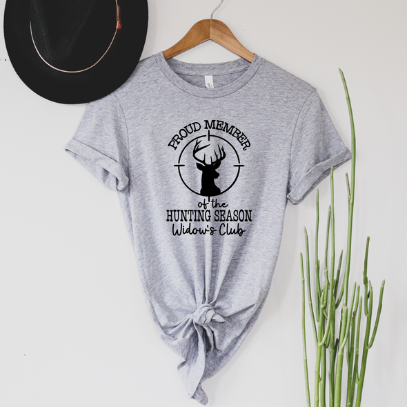 Hunting Season Widow Graphic Tee and Sweatshirt