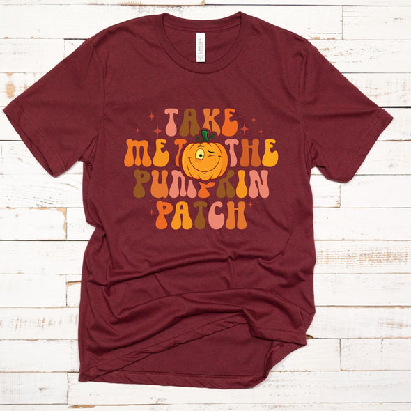 Retro Take Me To The Pumpkin Patch Graphic Tee