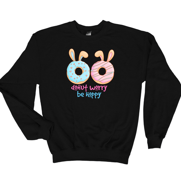 Donut Worry Be Hoppy Graphic Tee and Sweatshirt