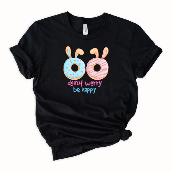 Donut Worry Be Hoppy Graphic Tee and Sweatshirt