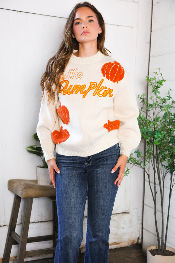 Hello Gourd-geous Pumpkin Patch Pullover