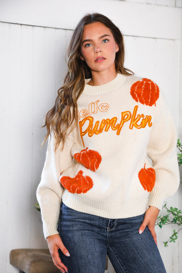 Hello Gourd-geous Pumpkin Patch Pullover