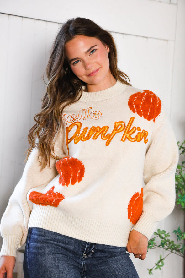 Hello Gourd-geous Pumpkin Patch Pullover