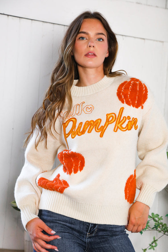 Hello Gourd-geous Pumpkin Patch Pullover