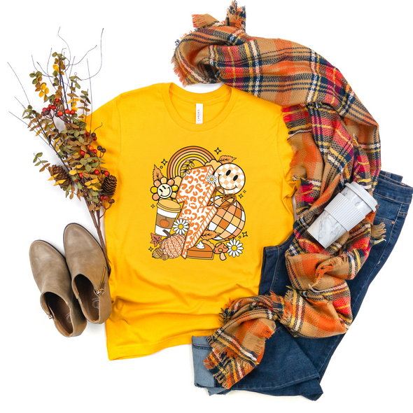 Retro Fall Thanksgiving Graphic Tee and Sweatshirt