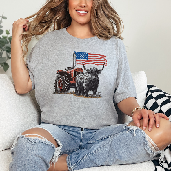 Western Highland Cow Graphic Tee