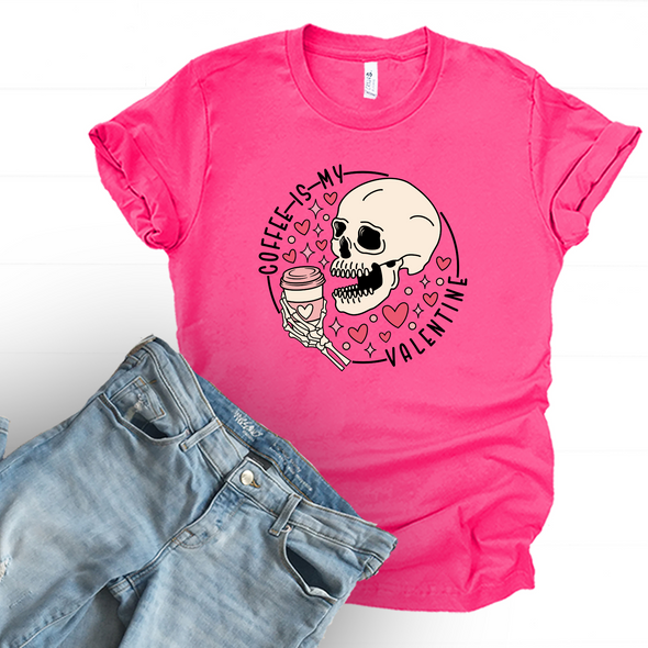 Coffee Is My Valentine Graphic Tee