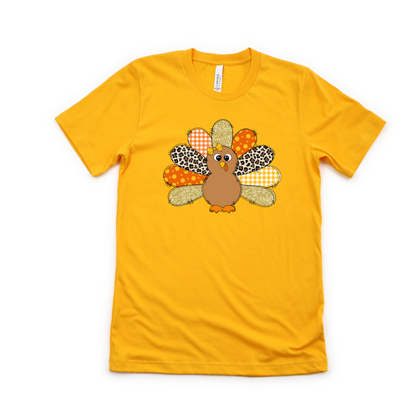 Thanksgiving Turkey Bling Graphic Tee
