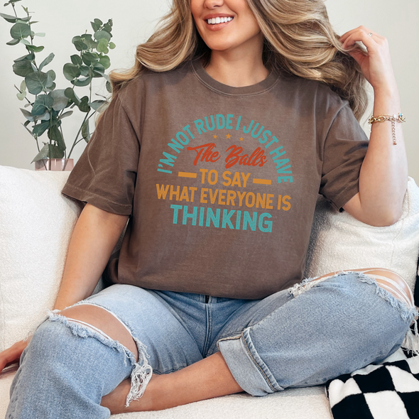 I'm Not Rude Graphic Tee