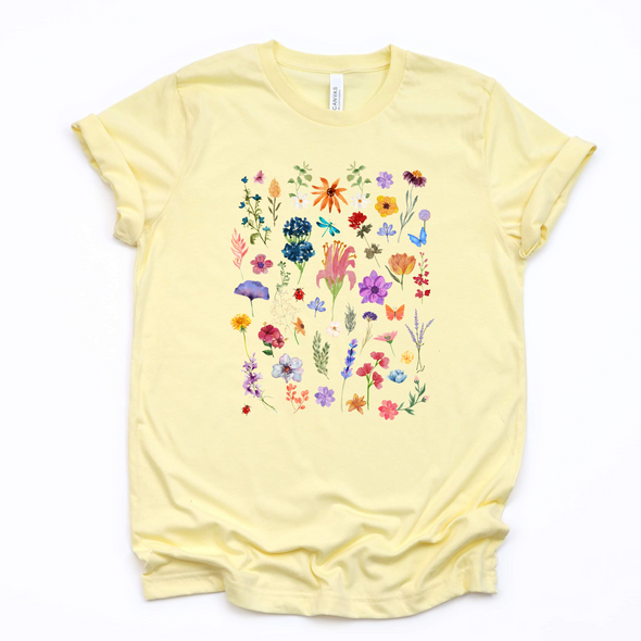 Wildflower Watercolor Graphic Tee