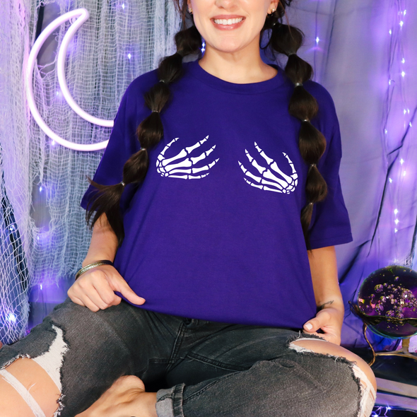 Skeleton Hands Graphic Tee