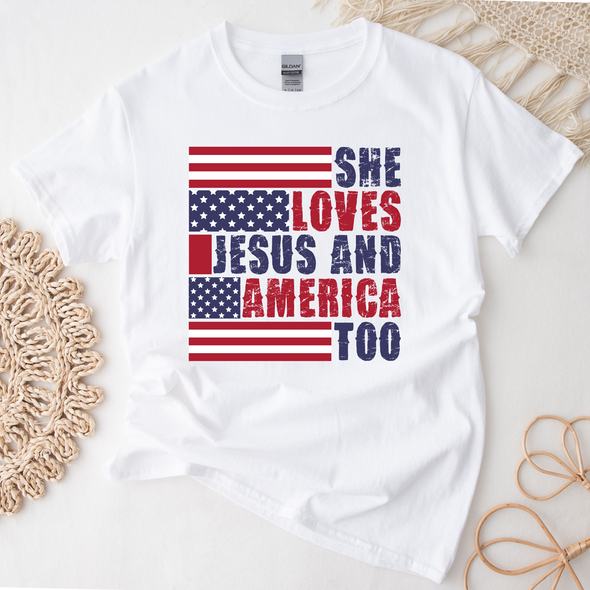 Jesus and America Graphic Tee