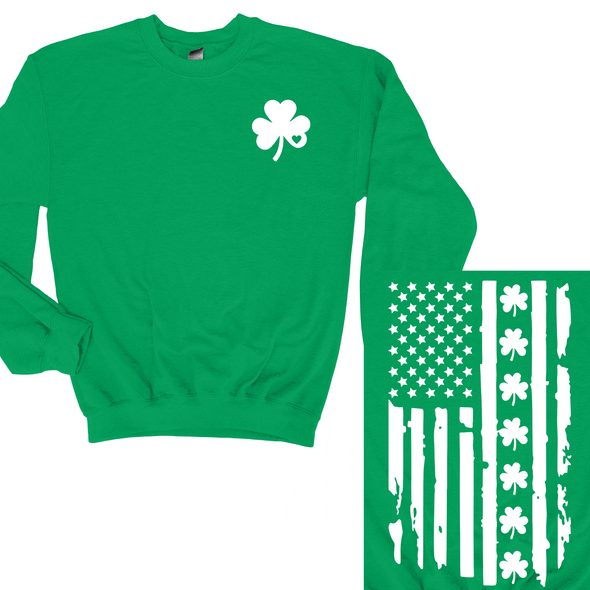 Clover Flag Graphic Tee and Sweatshirt