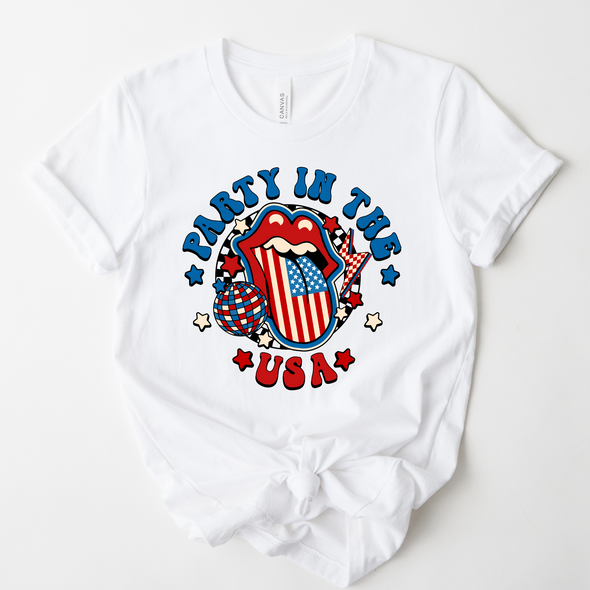 Retro USA Party Graphic Tee