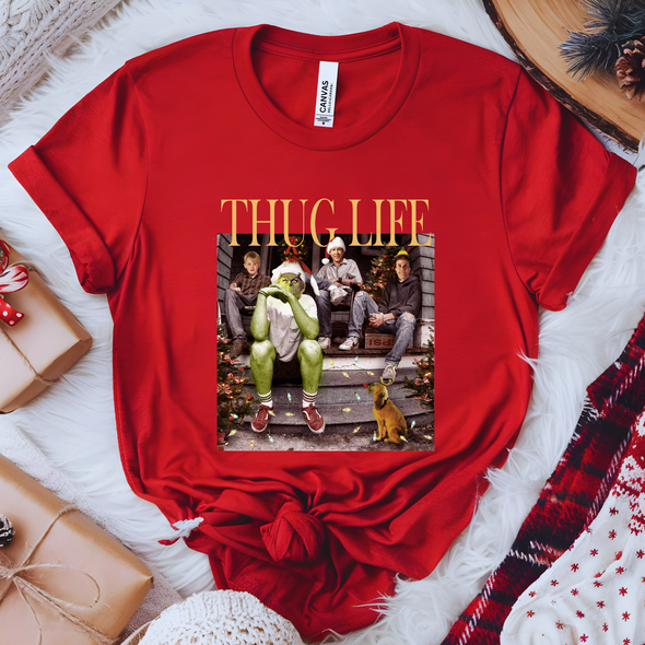 Christmas Thug Life Graphic Tee and Sweatshirt