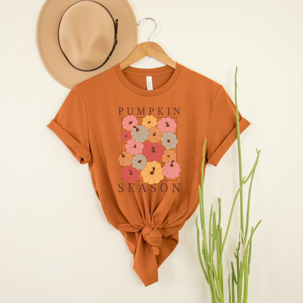 Colorful Pumpkin Season Graphic Tee