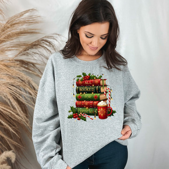 All Booked For Christmas Sweatshirt