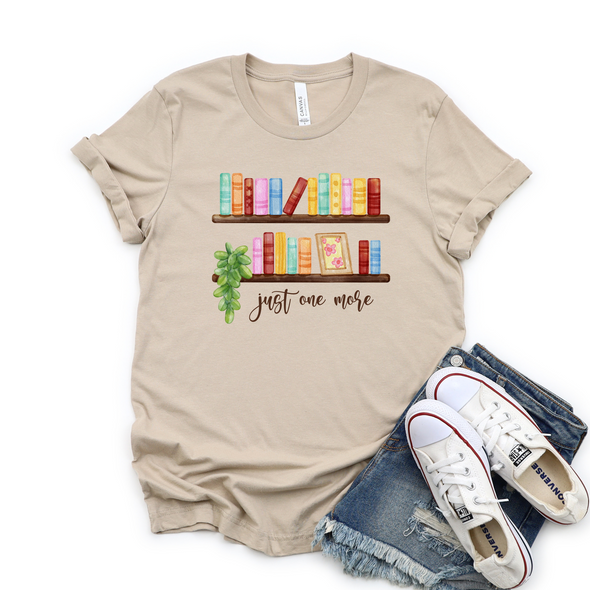 Books Just One More Graphic Tee