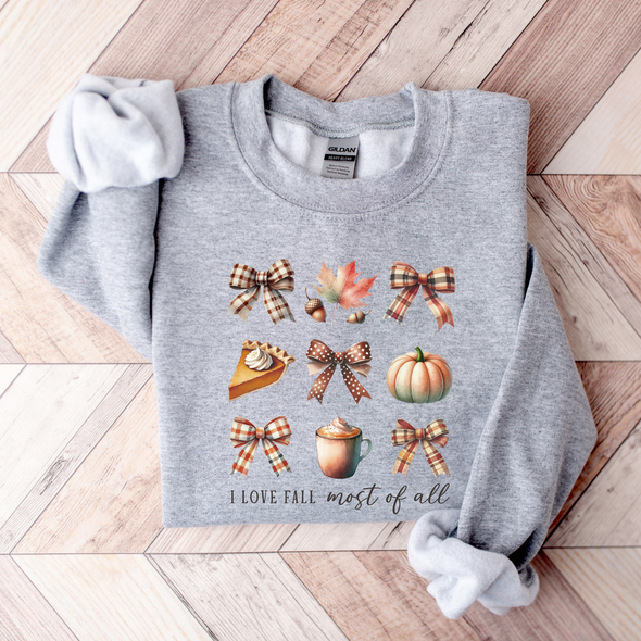 I Love Fall Graphic Tee and Sweatshirt