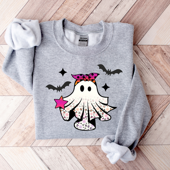 Girly Ghost Graphic Tee and Sweatshirt