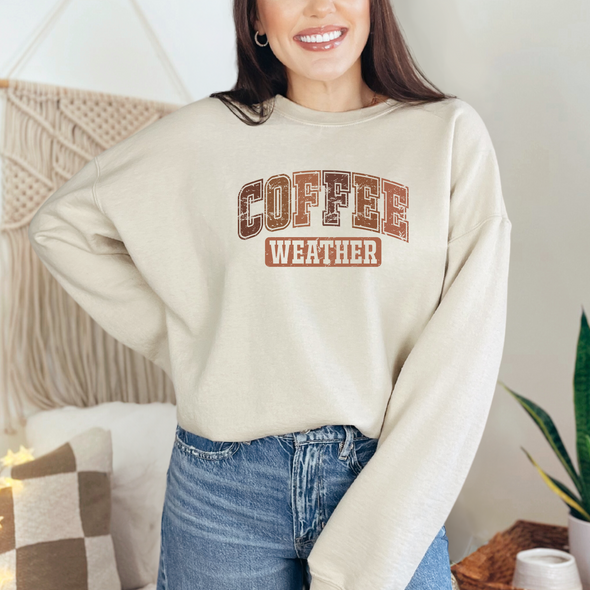 Coffee Weather Graphic Tee and Sweatshirt
