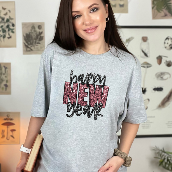 New Year Bling Graphic Tee and Sweatshirt