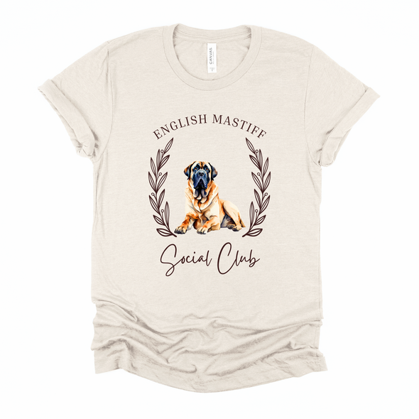 English Mastiff Social Club Graphic Tee