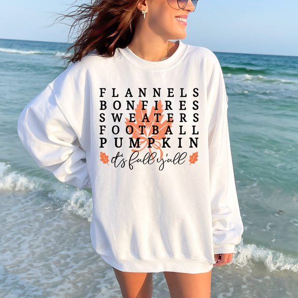 It's Fall Ya'll Leaves Sweatshirt