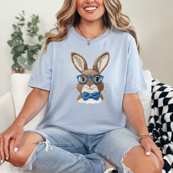 Retro Bunny Graphic Tee and Sweatshirt