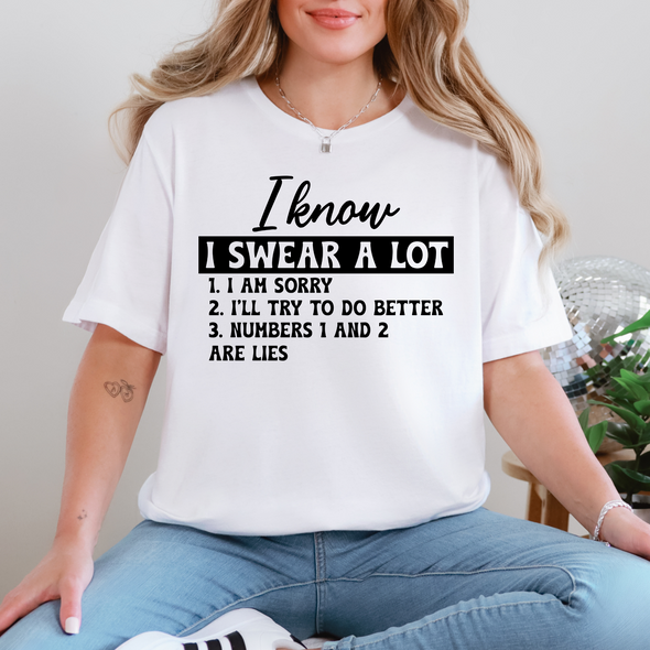 I Swear A Lot Graphic Tee or Sweatshirt